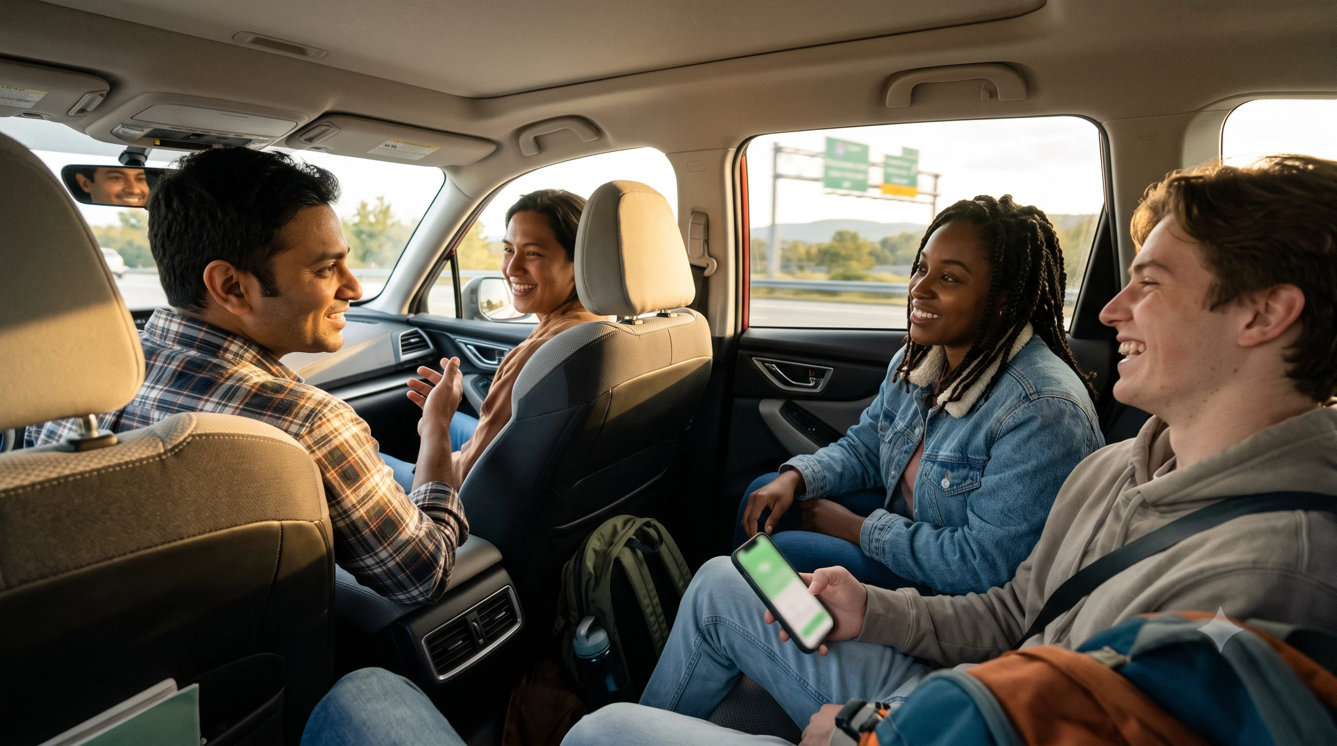 ReadyShare commuters carpooling together